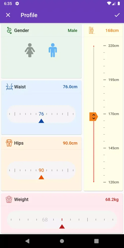 Capturas de pantalla de BMI Calculator Weight Loss App