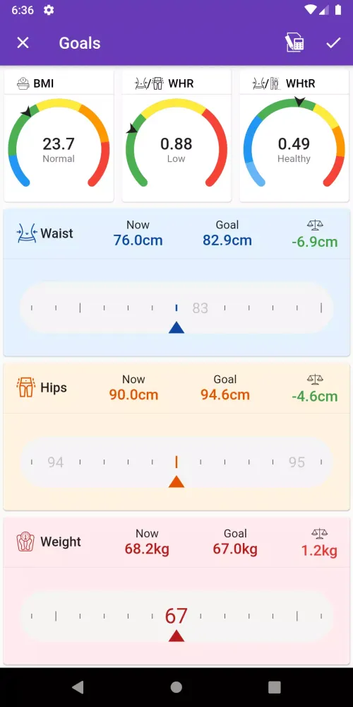 Capturas de pantalla de BMI Calculator Weight Loss App