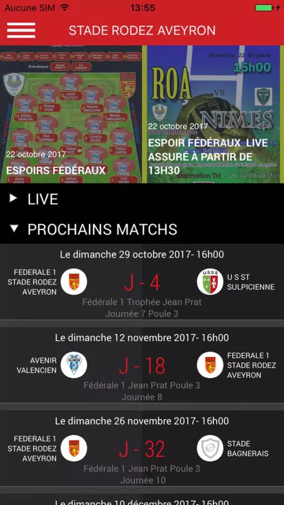Capturas de pantalla de Stade Rodez Aveyron