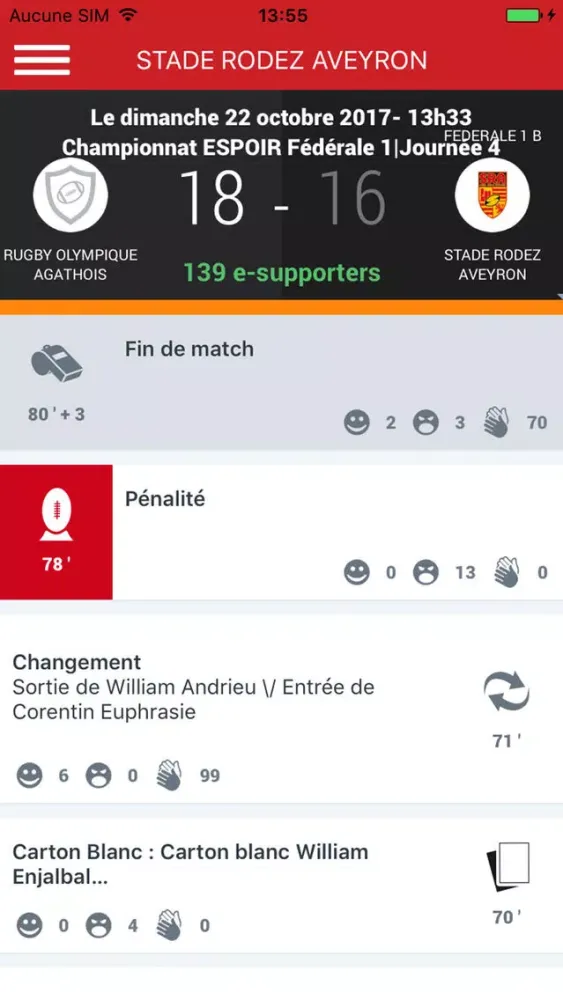 Capturas de pantalla de Stade Rodez Aveyron
