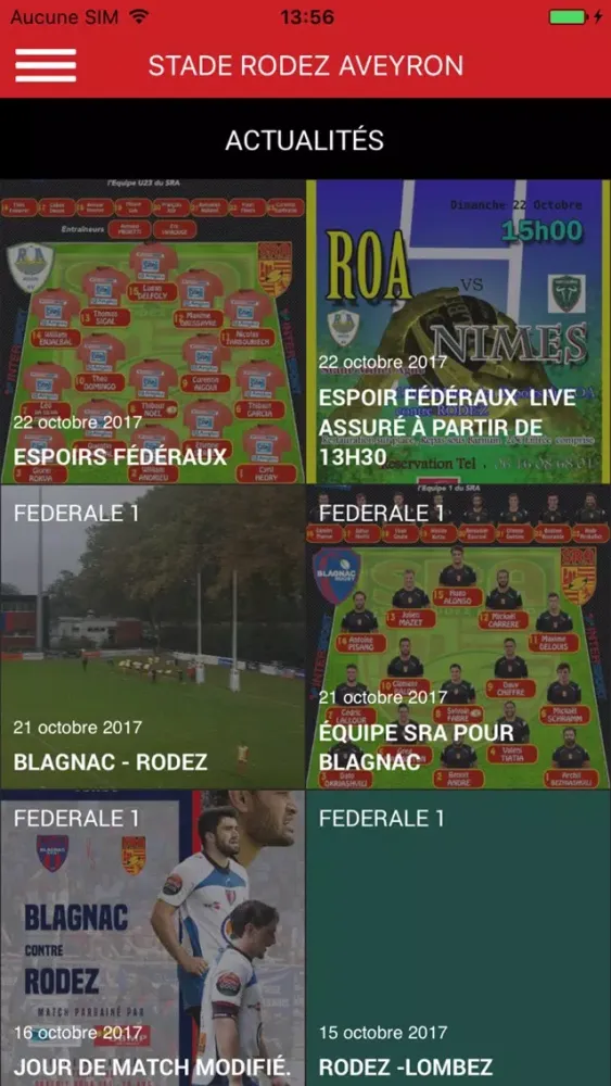 Capturas de pantalla de Stade Rodez Aveyron