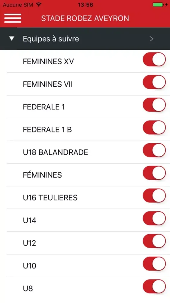 Capturas de pantalla de Stade Rodez Aveyron