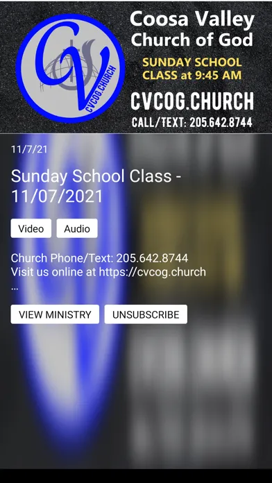 Tangkapan layar Coosa Valley COG