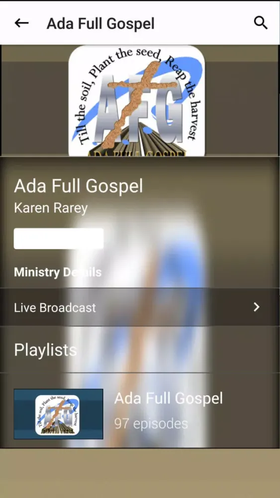 Zrzuty ekranu Ada Full Gospel