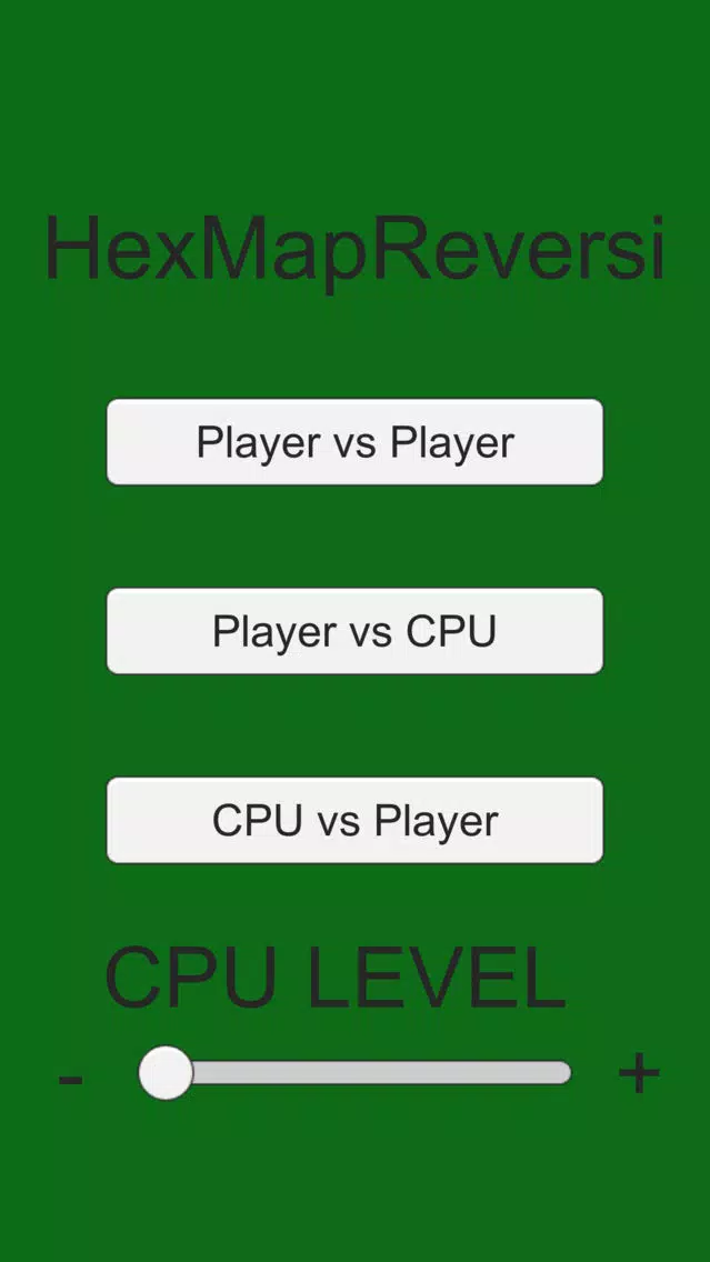 Screenshot di HexMapReversi
