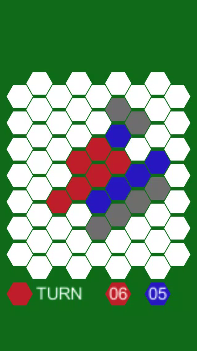 Screenshot di HexMapReversi