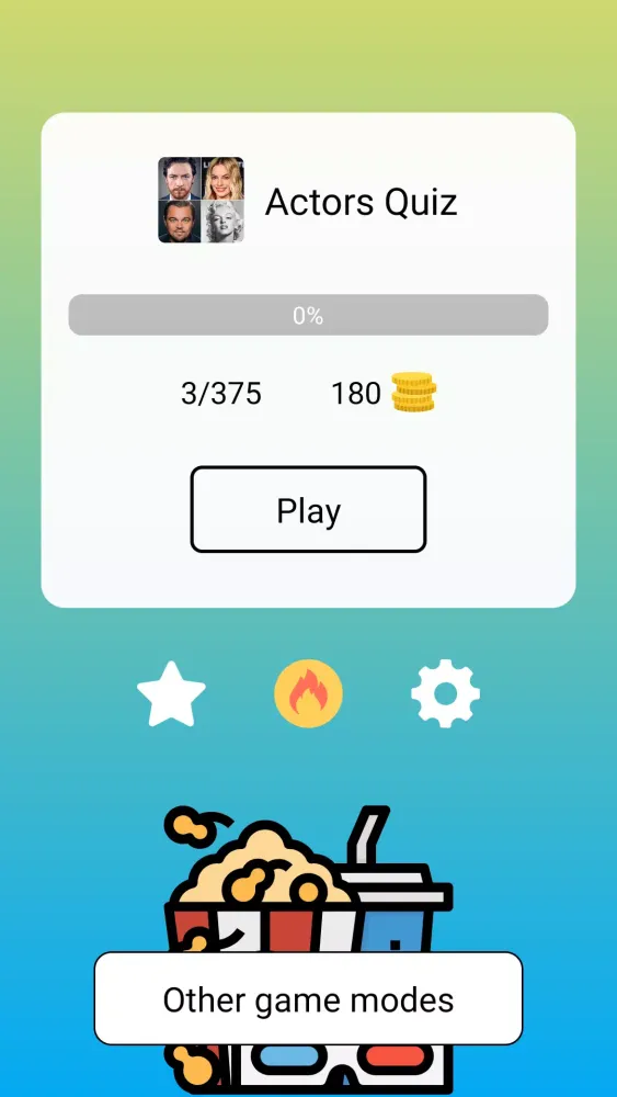 Hollywood Actors: Quiz, Game Screenshots