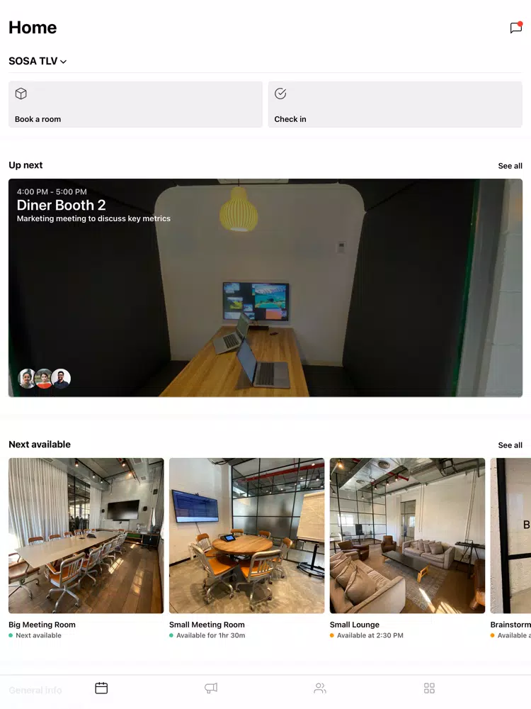 Connect SOSA iPad  Screenshots