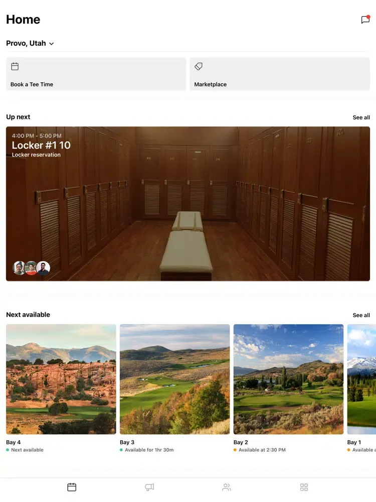 Walnut Golf iPad  Screenshots