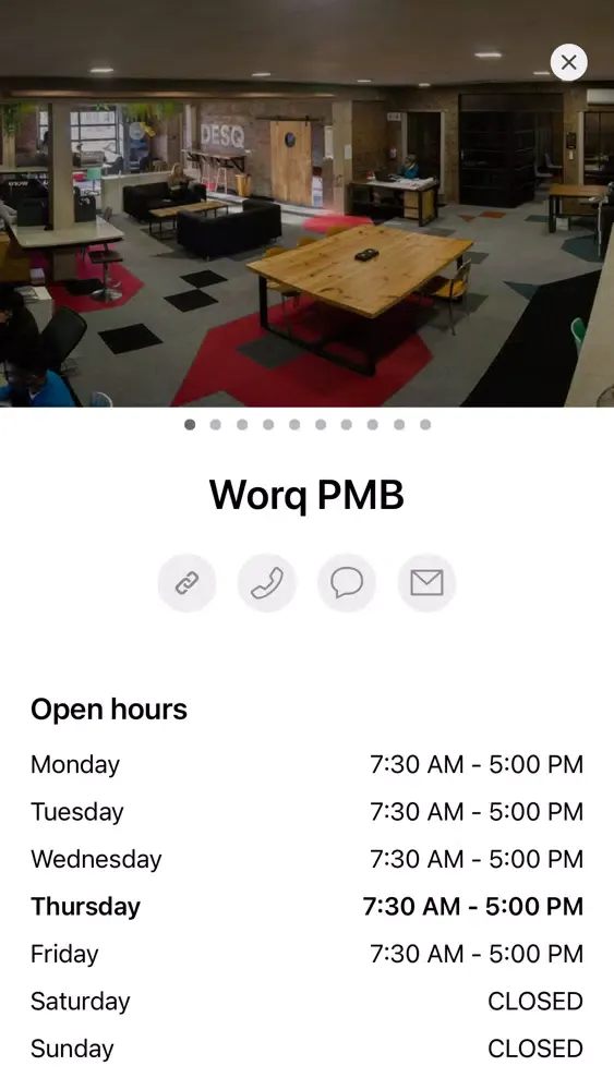 Ảnh chụp màn hình của WORQ