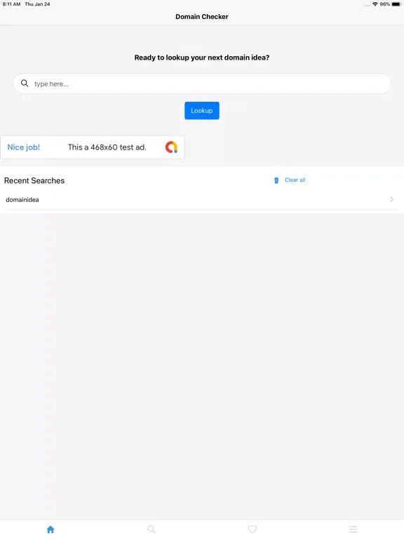 Domain Check App iPad  স্ক্রিনশট