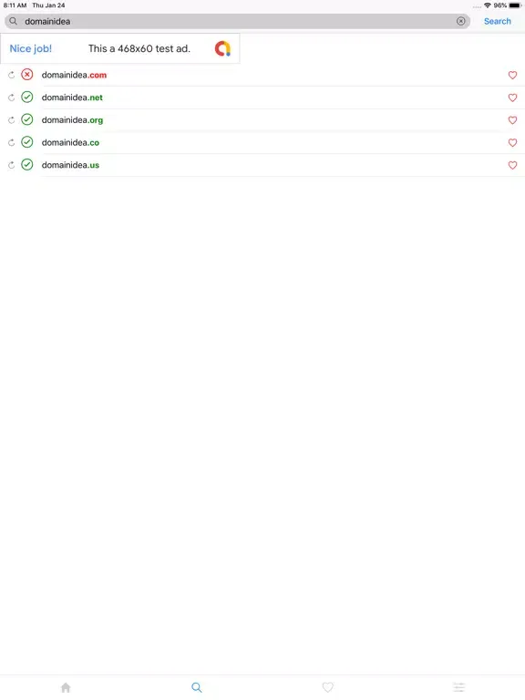 Domain Check App iPad  স্ক্রিনশট