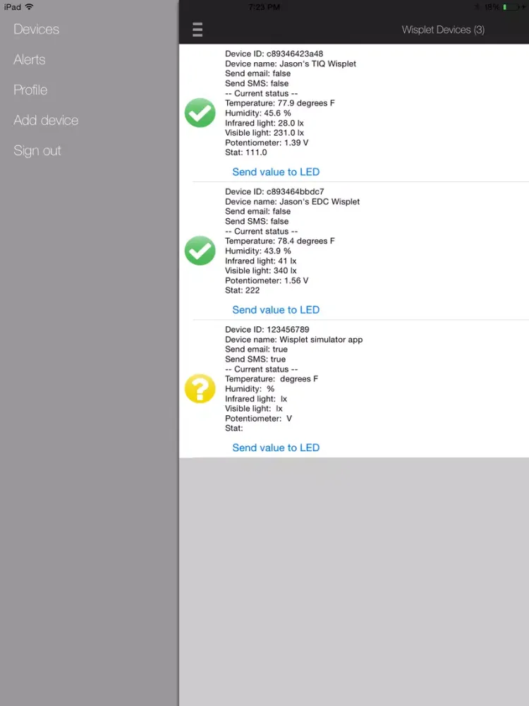 Wisplet iPad 应用截图