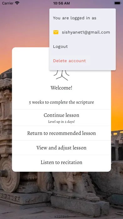 Tangkapan skrin Learn Bhagavad Gita Chapter-5