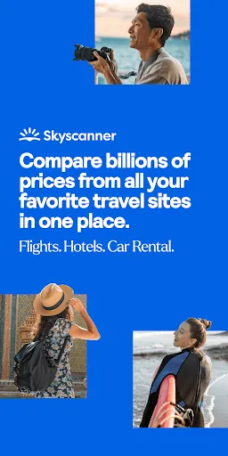 Capturas de pantalla de Skyscanner Flights Hotels Cars