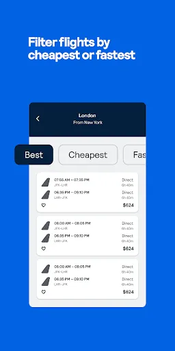 Capturas de pantalla de Skyscanner Flights Hotels Cars
