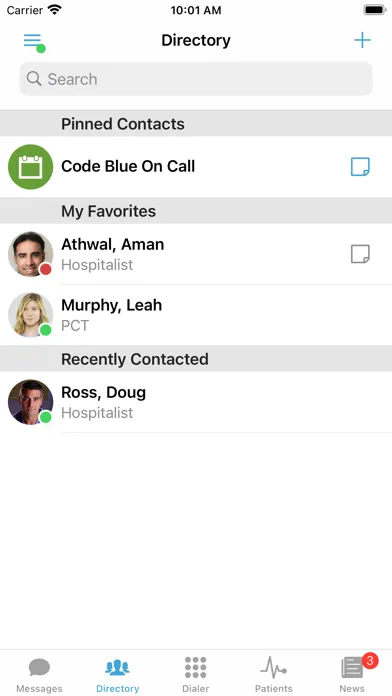 Capturas de pantalla de Telmediq - HIPAA Messenger