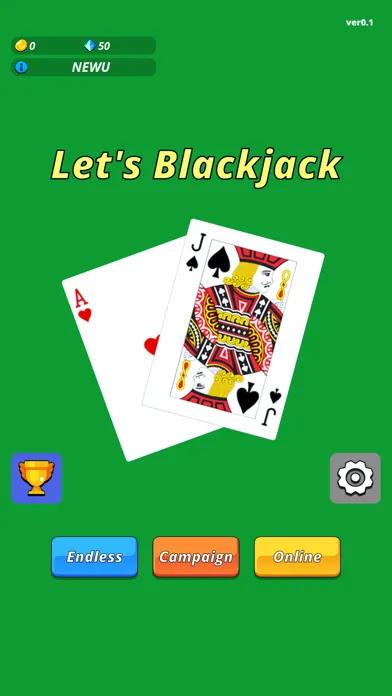 Tangkapan layar Let's Blackjack