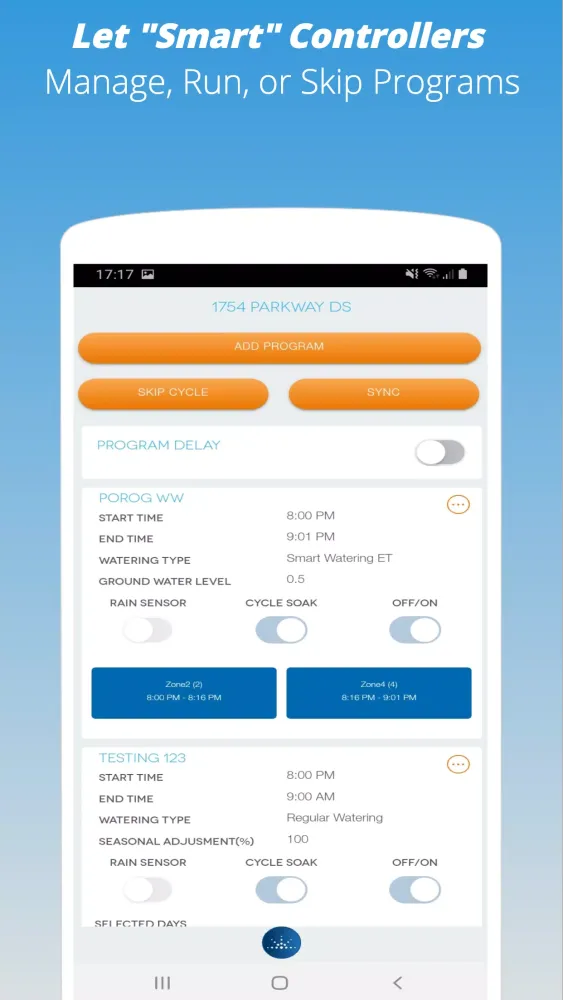 Smart Rain SmartApp® 스크린샷