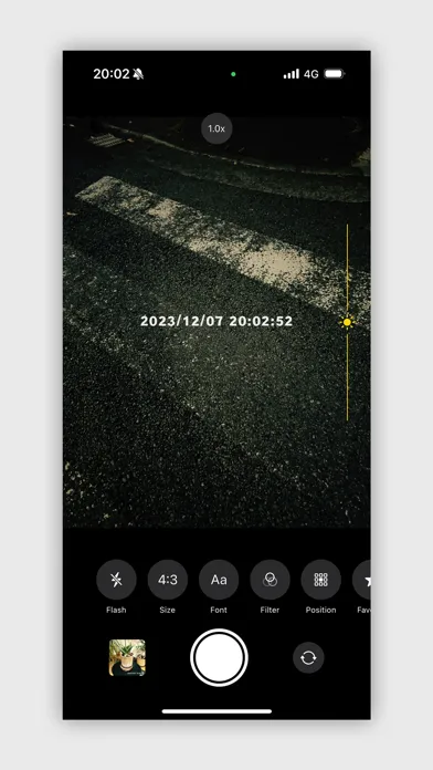 Ảnh chụp màn hình của DateCam