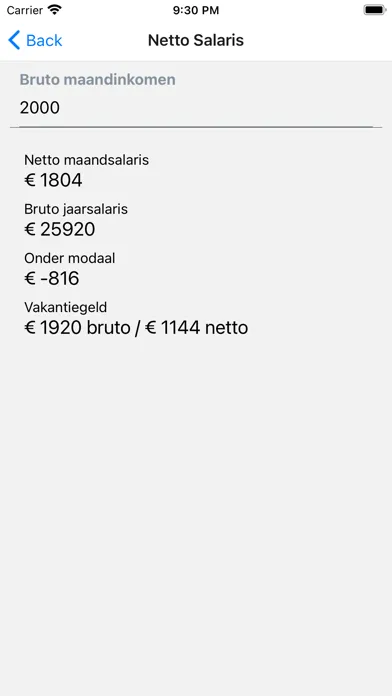 Netto Salaris 2024 NL 스크린샷
