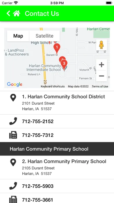 Tangkapan skrin Harlan CSD