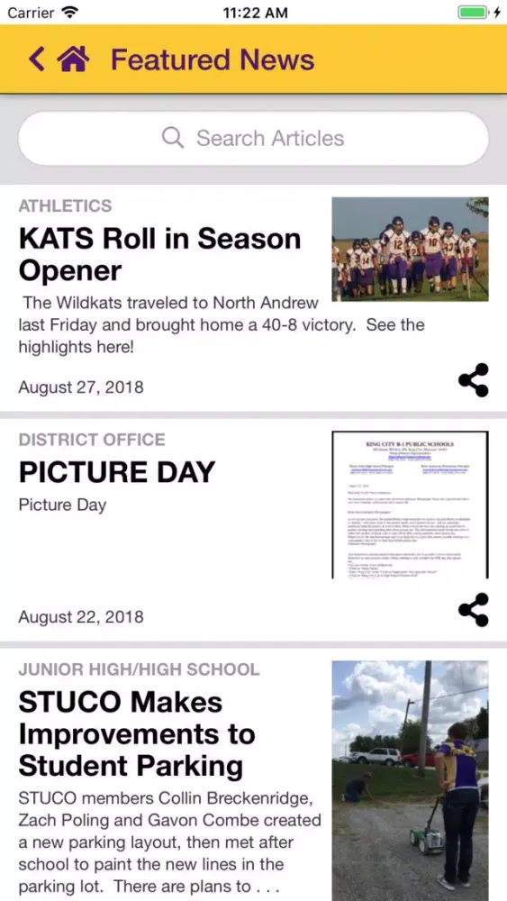 Screenshot di King City Schools