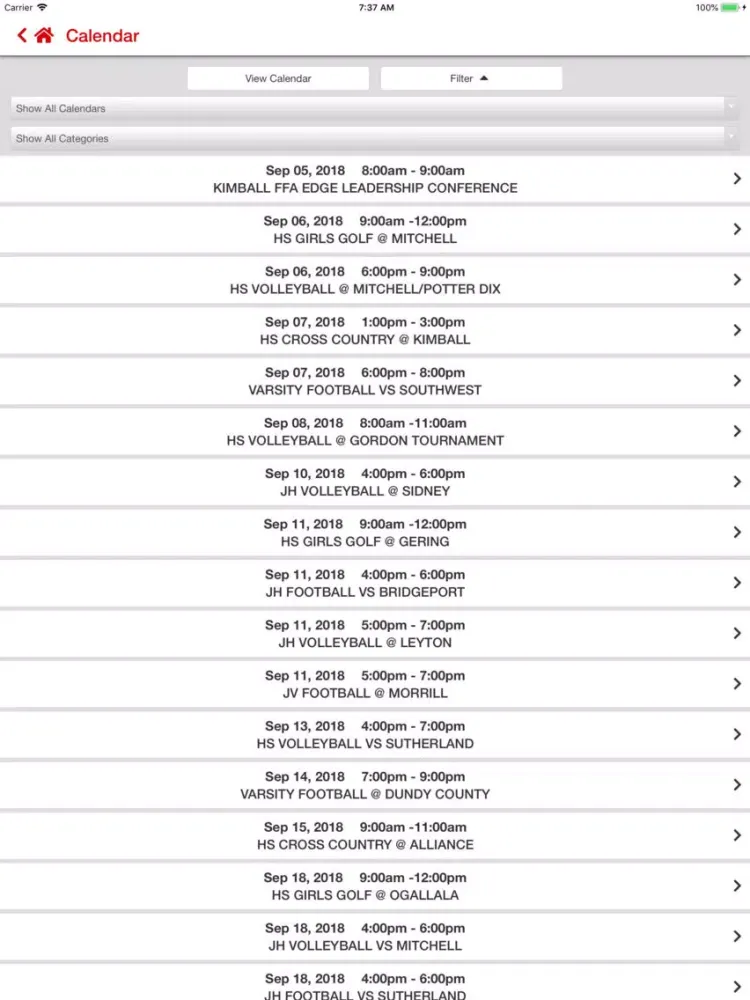 Kimball Public Schools iPad  سکرین شاٹس