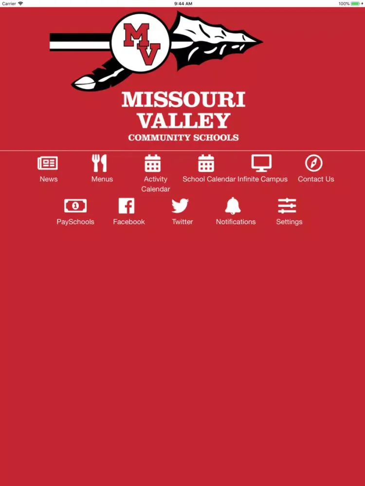 Скриншоты Missouri Valley Schools iPad 