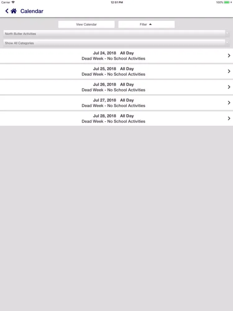 North Butler Schools iPad  스크린샷