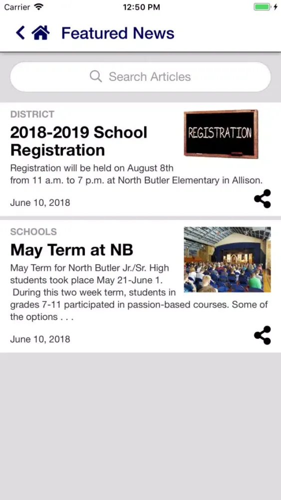 North Butler Schools 스크린샷
