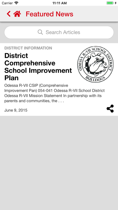 Odessa R-VII School District Screenshots