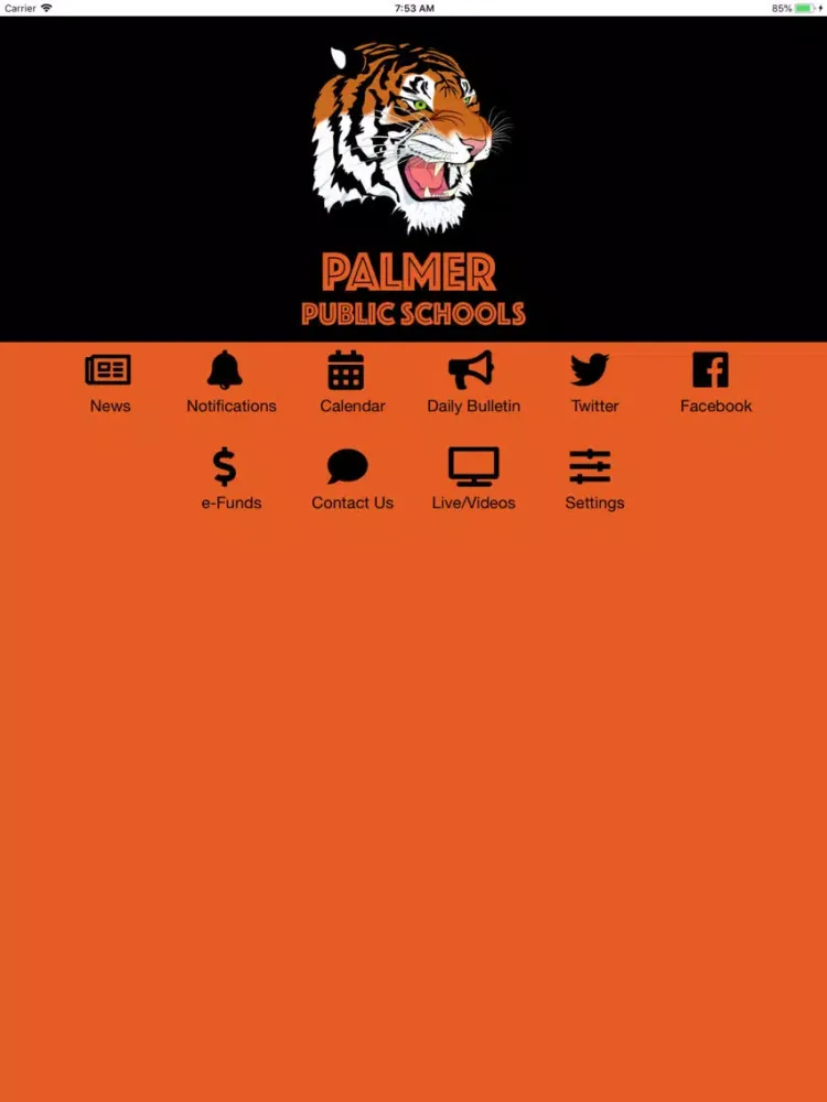 Ảnh chụp màn hình của Palmer Public Schools iPad 