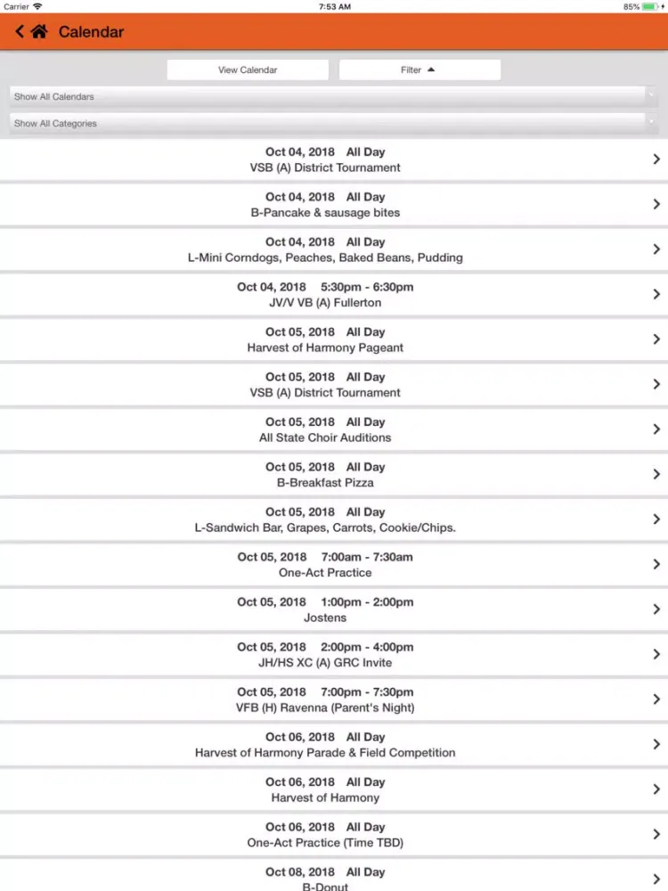 Ảnh chụp màn hình của Palmer Public Schools iPad 