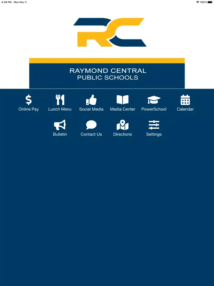 Capturas de pantalla de Raymond Central Public Schools iPad 