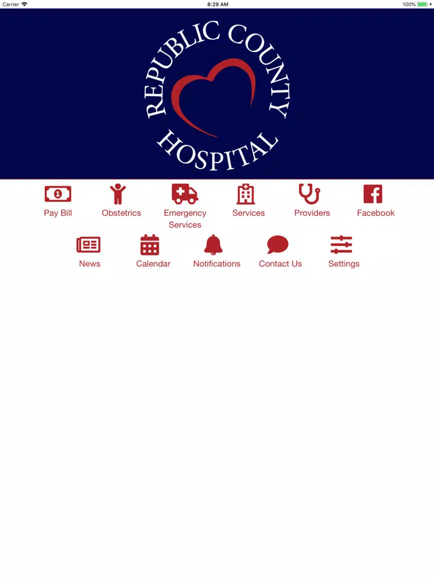 Republic County Hospital iPad  স্ক্রিনশট