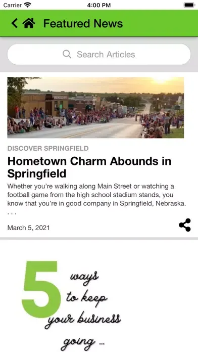 Springfield Business Assoc. 스크린샷