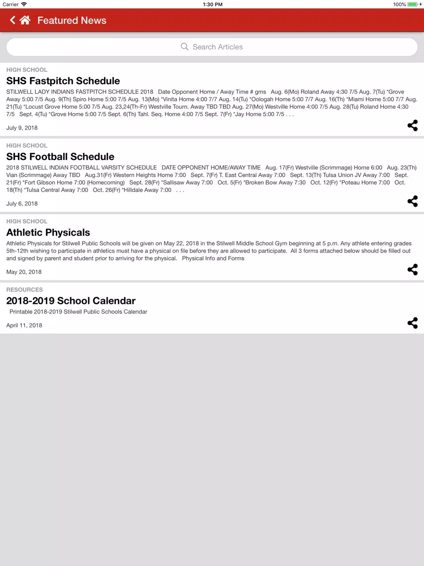 Stilwell Public Schools iPad  스크린샷