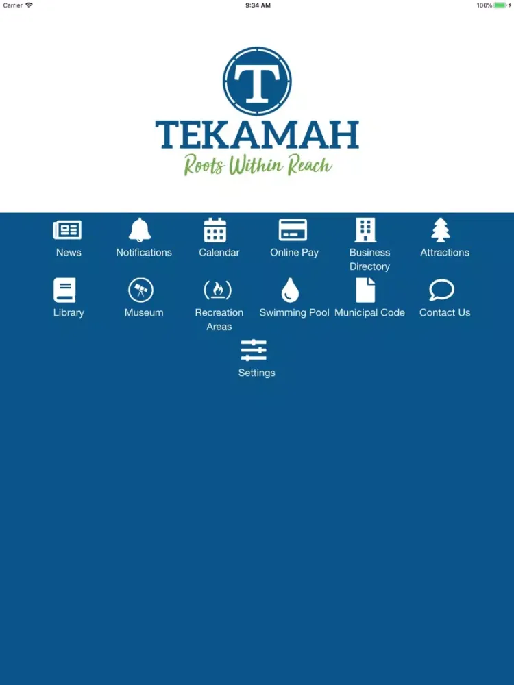Capturas de pantalla de City of Tekamah iPad 