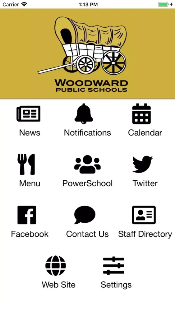 Ảnh chụp màn hình của Woodward Public Schools