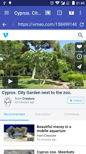 تصاویر ReCaster - online videos to an