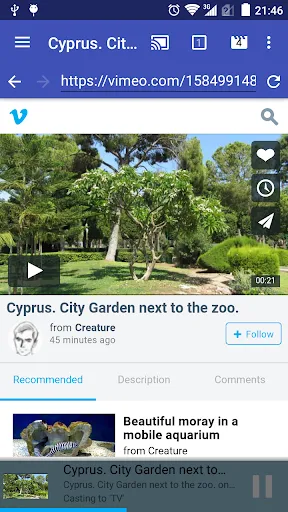 تصاویر ReCaster - online videos to an
