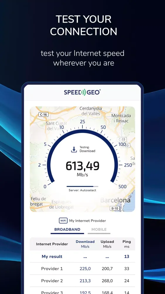 Zrzuty ekranu Speed Test