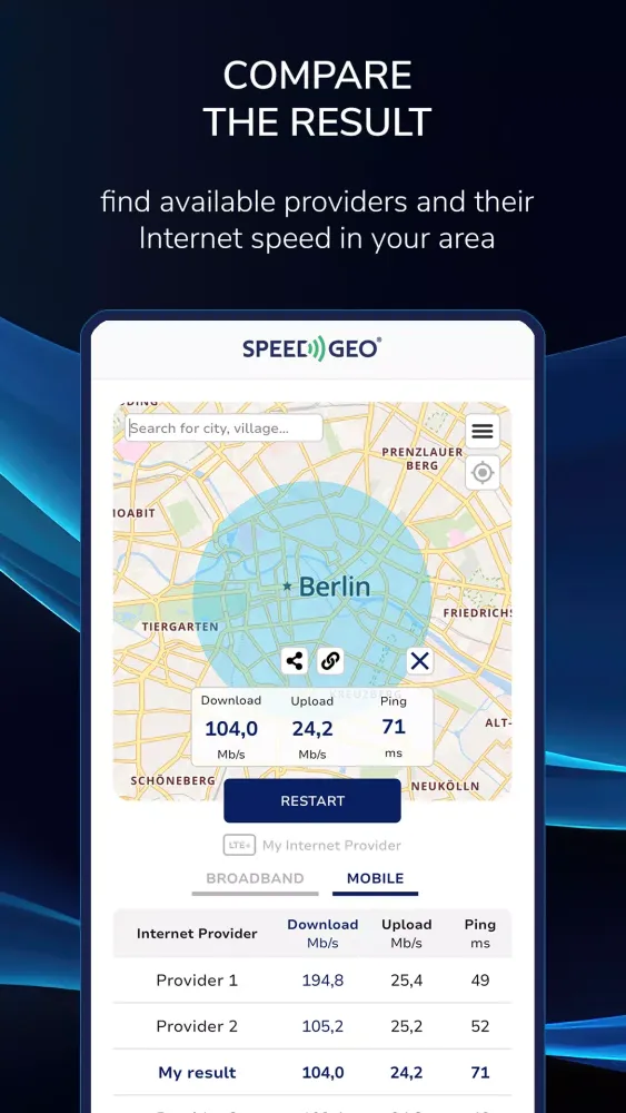 Zrzuty ekranu Speed Test