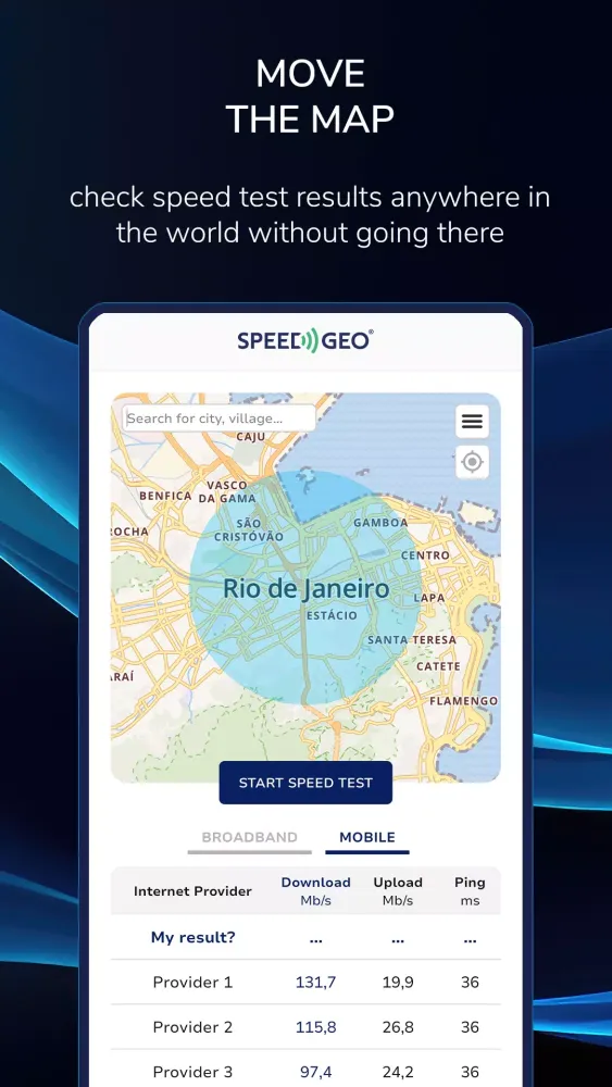 Zrzuty ekranu Speed Test