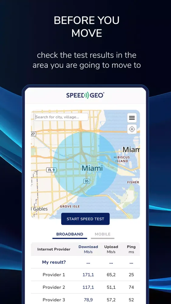 Zrzuty ekranu Speed Test