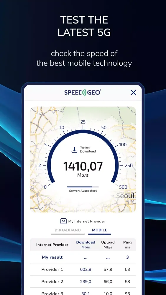 Zrzuty ekranu Speed Test