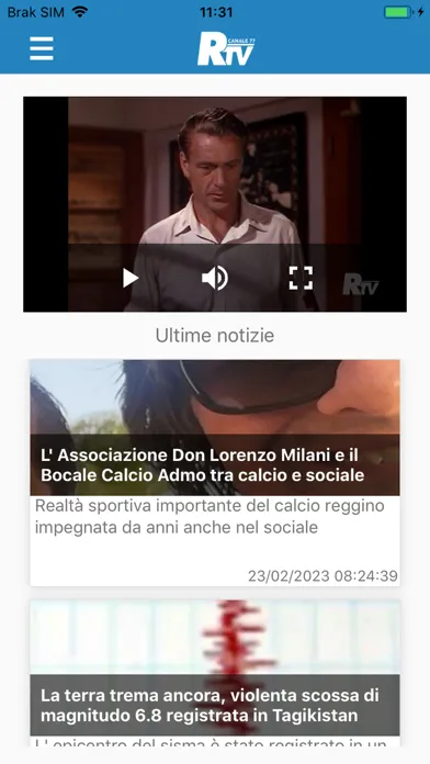 Captures d'écran de Reggio TV