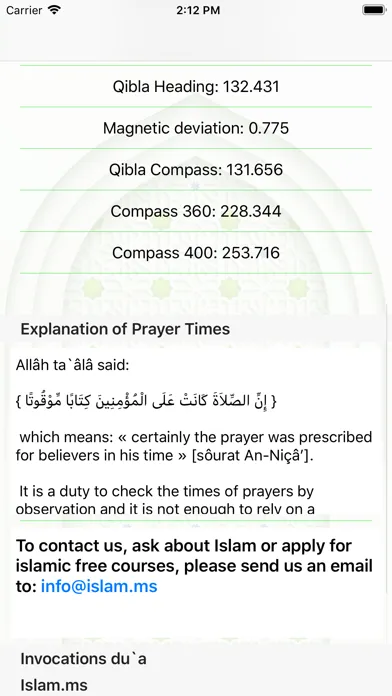 Islam.ms Prayer Times & Qibla 스크린샷
