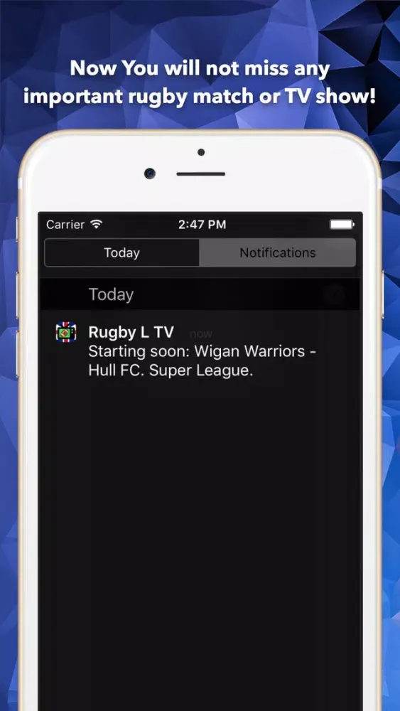 Rugby League on UK TV: schedule of all Rugby L matches on Britain TV سکرین شاٹس